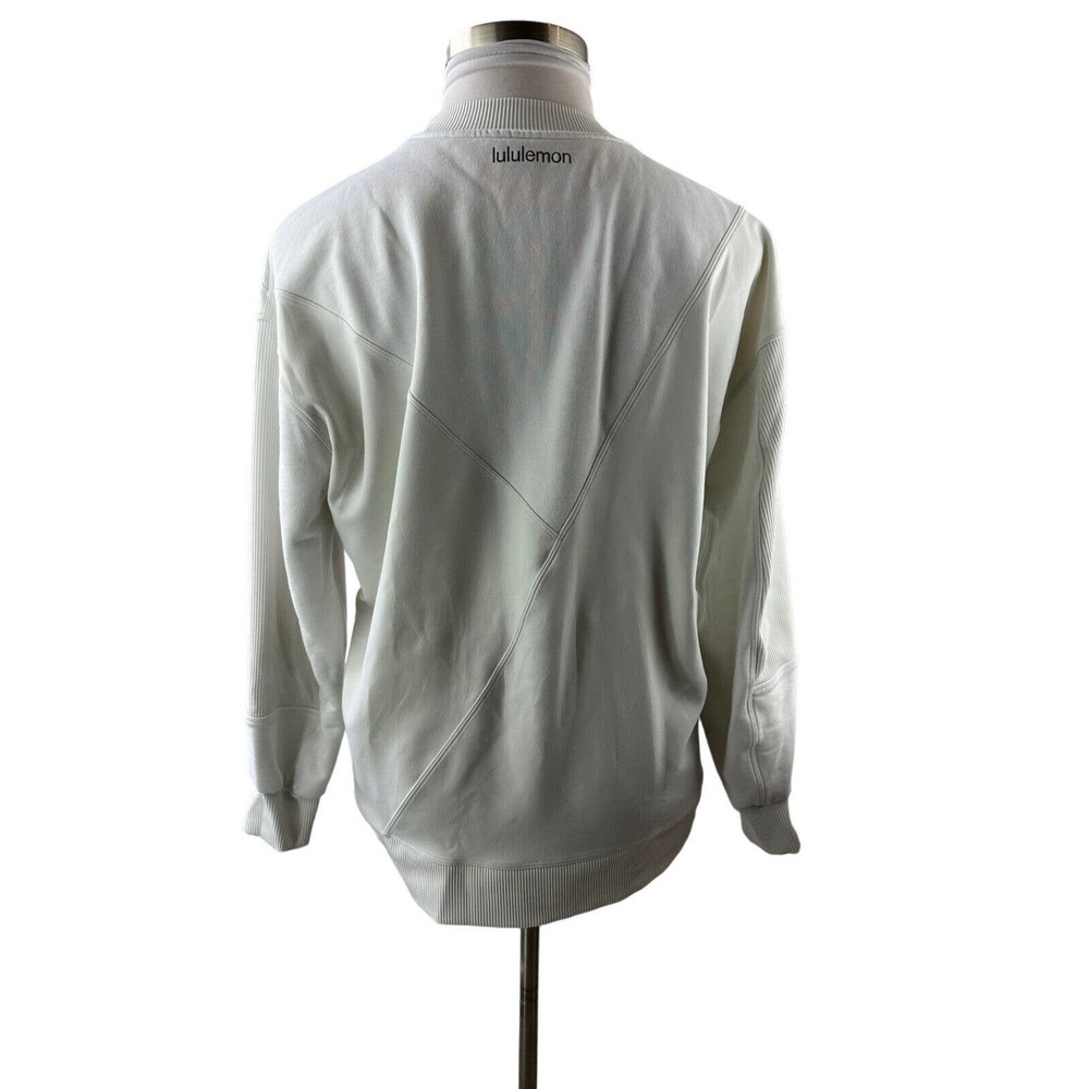 Lululemon Perfectly Oversized Crew Patch Sweatshirt Off White Limited Edition 8 - Picture 9 of 11